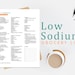 Low Sodium Diet Grocery List A4 &amp; US Letter Printable PDF - Etsy