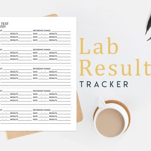 Lab Results Tracker Printable PDF | Etsy