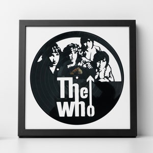 The Who, English Rock Band - Carved Vinyl Record Art | Wall Art | Room Decor | Office Decor | Music Gifts for any Occasion |