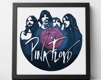 Pink Floyd Vinyl Record Clock Rock Music Wall Art Rock Band Handmade Clock Nick Mason Vintage Clock Wall Accessories Gifts for men Pink Floyd Vinyl Record Clock Rock Music Wall Art Rock Band Handmade Clock Nick Mason Vintage Clock Wall Accessories Gifts for men