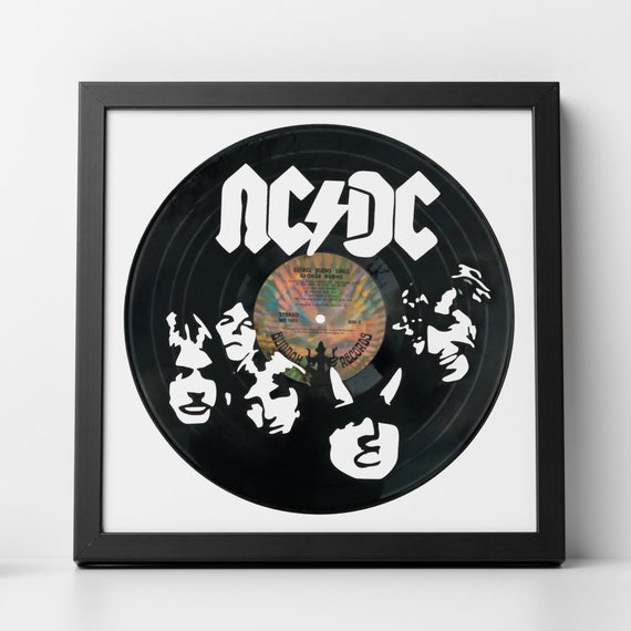 The AC/DC 2 Carved Vinyl Record Art Wall Art Room Decor | Etsy