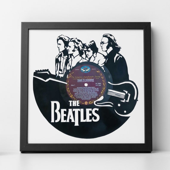 The Beatles 8 - Carved Vinyl Record Art | Wall Art | Room Decor