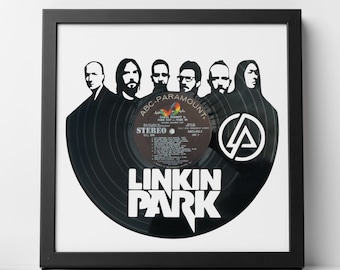 Linkin Park 2 - Carved Vinyl Record Art | Wall Art | Room Decor | Office Decor | Music Gifts for any Occasion |