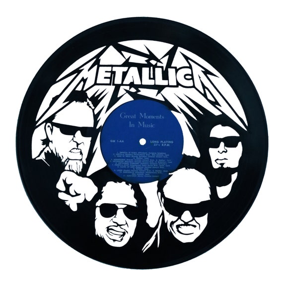 Metallica 2 Carved Vinyl Record Art Wall Art Room Decor Office Decor Music  Gifts for Any Occasion 
