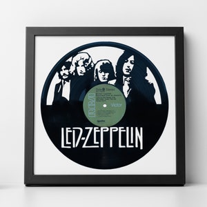 Led Zeppelin 1 - Carved Vinyl Record Art | Wall Art | Room Decor | Office Decor | Music Gifts for any Occasion |