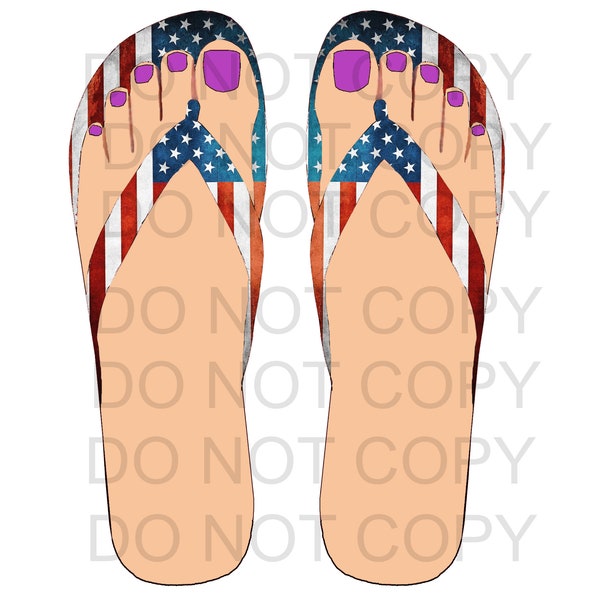 Flip-Flop USA, No Show Chaussettes, PNG JPG Sublimation Files