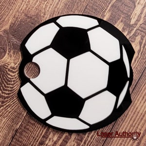 Topper ballon de football pour gobelet, fichier de coupe SVG, téléchargement immédiat