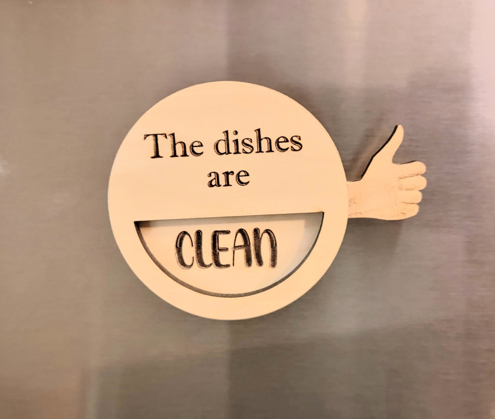Clean/dirty Dishwasher Magnet Sign Laser Cut and Engrave - Etsy