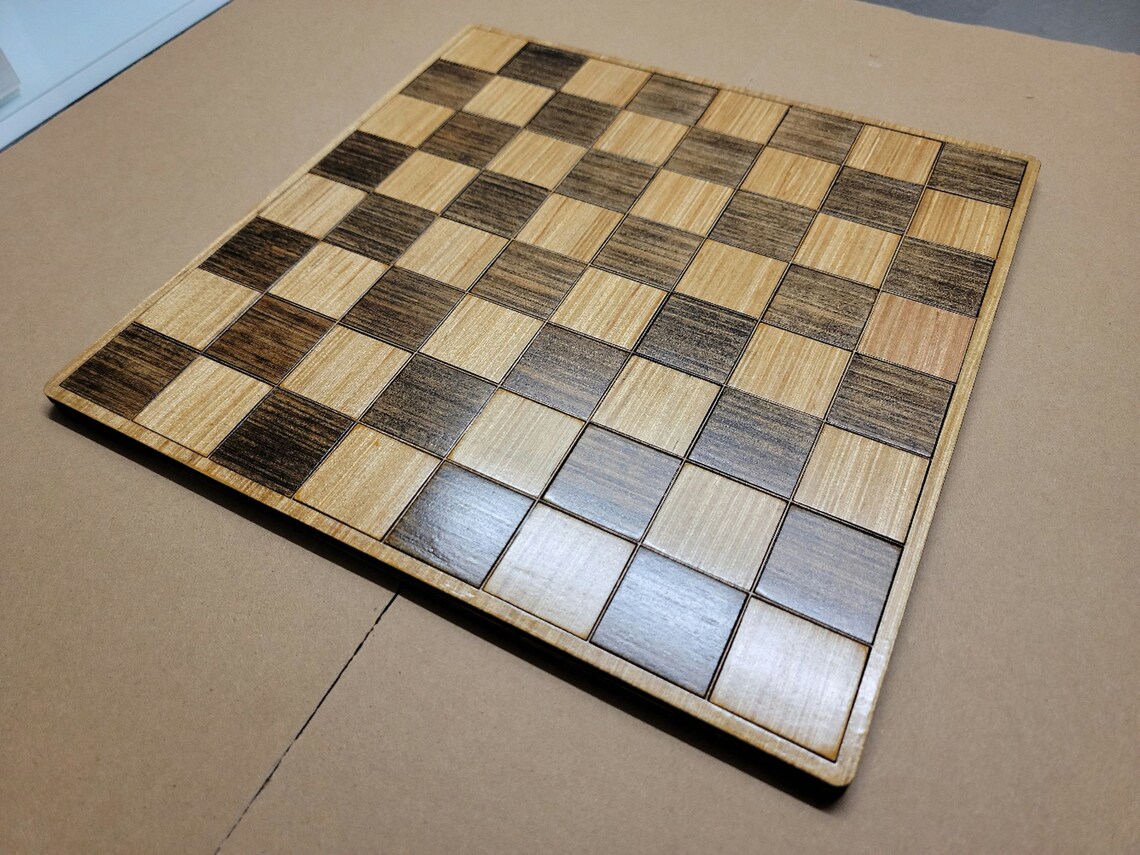 Chess Board Laser Engraving and Cutting File Instant Etsy