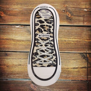 Leopard Sneaker Shoe, No Show Socks, PNG JPG Sublimation Files
