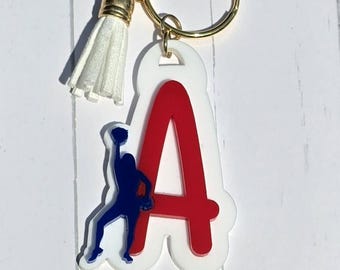 Cheerleading Alphabet Keychain Laser Cut Files: SVG, AI, DXF (Digital Download)