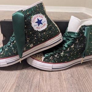 Custom BLING High-Top Converse-Rhinestones