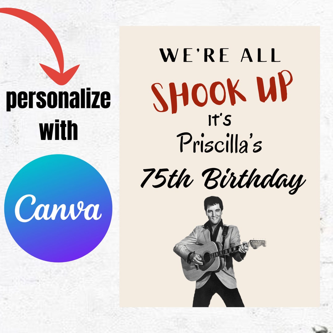 Elvis Centerpieces, Elvis Party, Elvis Decor, Elvis Birthday, Elvis