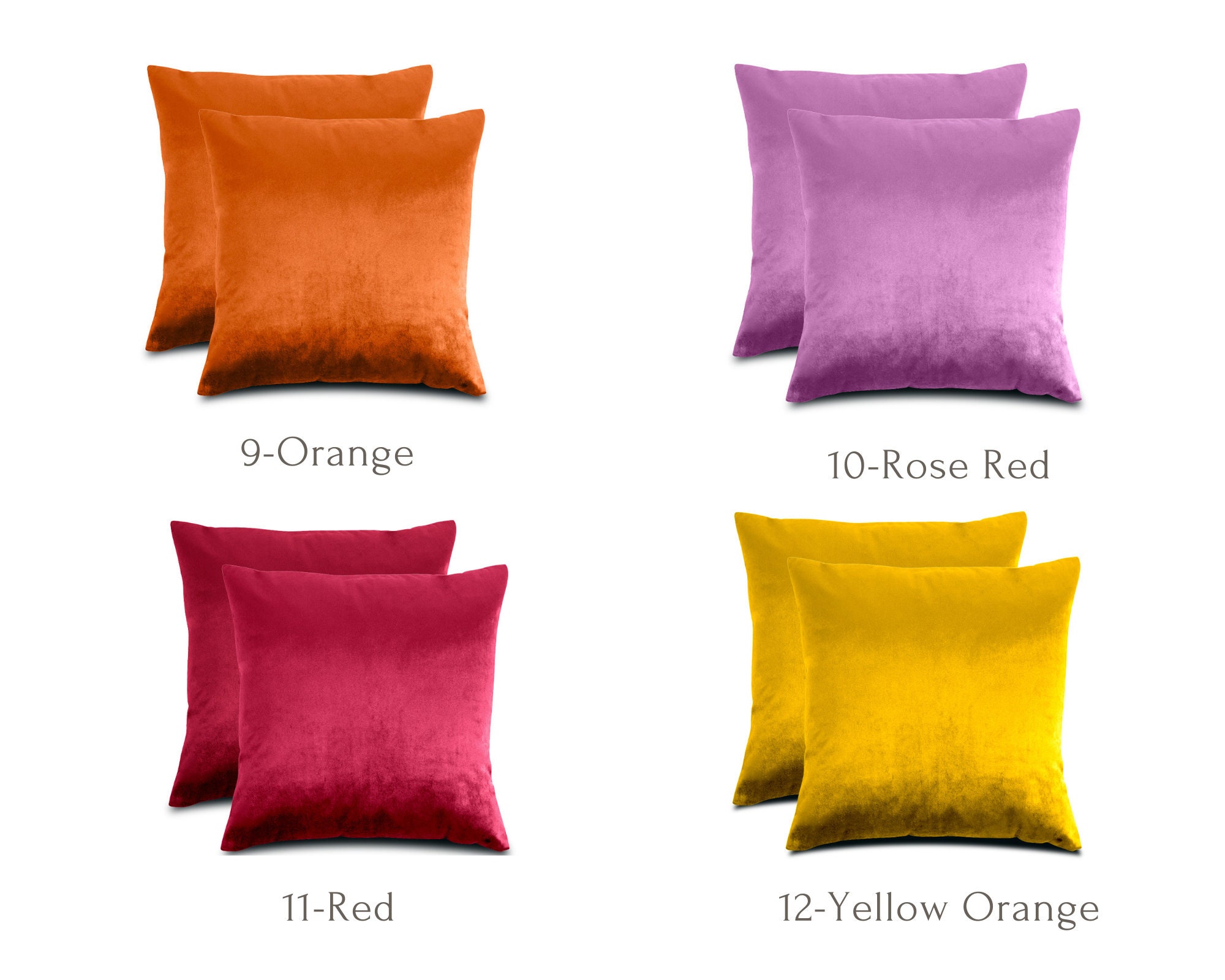 AREZY Velvet Cushion Covers 45x45 Home Decor Outdoor Etsy UK