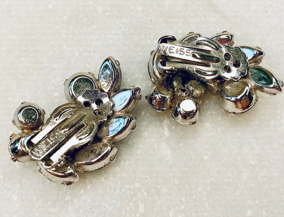80's Crystal Statement Clip On Earrings  by H. Weisz main image 0