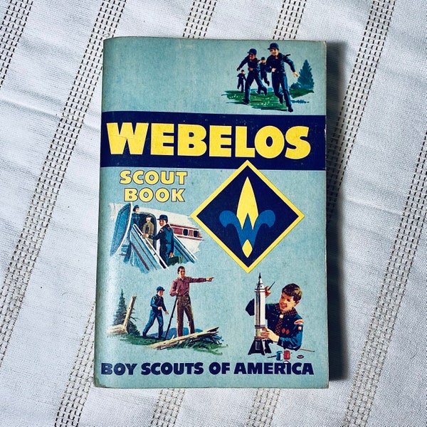 Vintage 1986 Webelos Scout Book, Boy Scouts of America