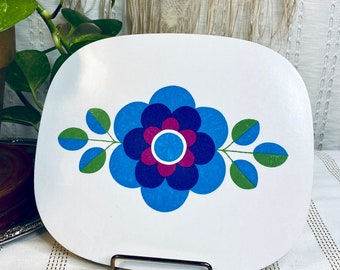 Vintage Flower Kitchen Trivet, Hot Pad, Hot Plate, Cutting Board