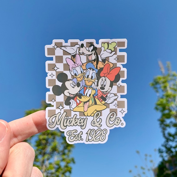 Mickey and Friends Sticker, Mickey and Co Sticker, Daisy Duck Sticker, Donald Duck Sticker, Minnie Mouse, Mickey Mouse, Pluto, Goofy Sticker