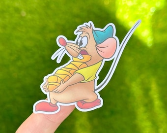 Disney Cinderella Gus Gus Cheese Sticker, Laptop Decal