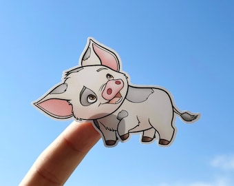Pua Pig Sticker, Waterproof Moana Disney Sticker