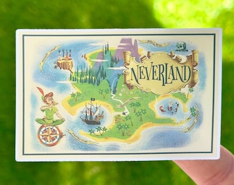 Neverland Map Waterproof Sticker, Peter Pan Disney