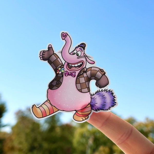 Bing Bong from Inside Out Imaginary Friend Disney Sticker for Laptops, Water bottles, Phones, and more | FREE SHIPPING!