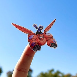 Big Hero 6 Sticker, Big Hero Six Sticker, Baymax Sticker Sticker, Disneyland sticker, Disney stickers, Disneyland sticker waterproof, Baymax