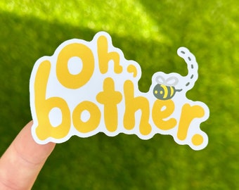 Oh Bother Pooh Bear Waterproof Sticker, Disney