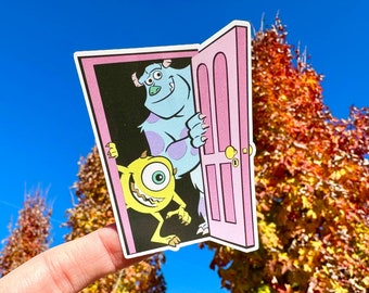 Disney Monsters Inc. Waterproof Sticker, Sully & Mike