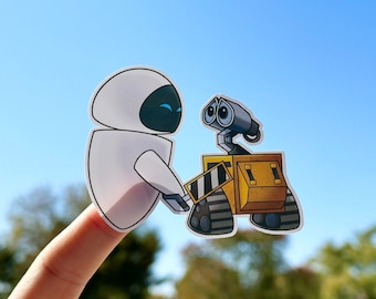 Wall-E and Eve Disney Sticker, Waterproof Vinyl Sticker