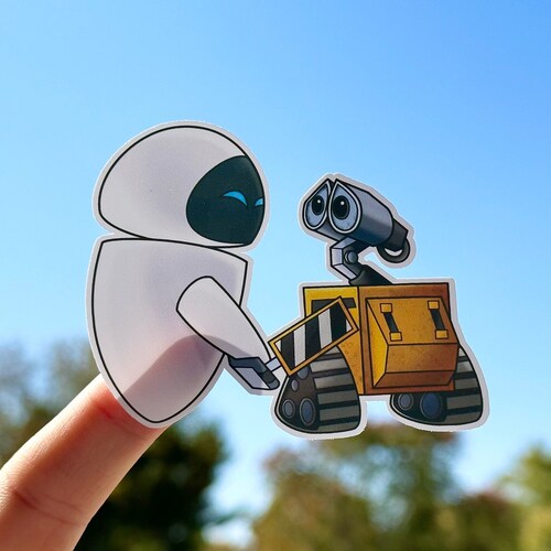 Large Wall E and Eve Sticker Etsy