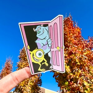 Sully Window Sticker Disney Monsters Inc Sully and Mike Wazowski Waterproof Matte Sticker ...
