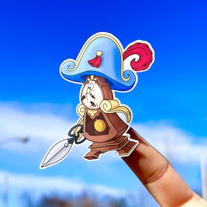 Cogsworth Sticker, Disneyland sticker, Beauty and the Beast Sticker, Disney sticker, DisneyWorld sticker waterproof, Beauty the Beast Clock