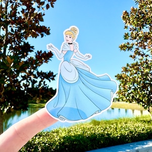 Cinderella Ball Gown Waterproof Sticker Perfect for Water bottles and more! Free Shipping on all orders!