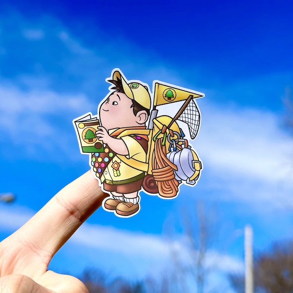 Russell UP Sticker, Disney UP Sticker, Wilderness Explorer Sticker, Disneyland sticker, Disney stickers, Disneyworld UP sticker, Russell Up