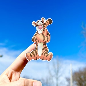 Tigger Sticker, Pooh Bear sticker, Disneyland sticker, Stickers for hydroflask, Disney sticker, Tigger, Disneyland stickers waterproof,