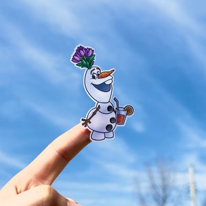 Olaf Summer Sticker: Frozen Waterproof Decal