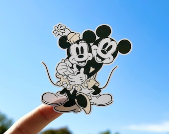 Mickey and Minnie Mouse Hugging Sticker, Disney Sticker