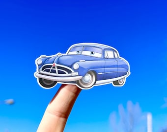 Doc Hudson Sticker, Disney Cars, Waterproof