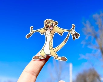 Timon Sticker, Lion King Disney, Waterproof Decal
