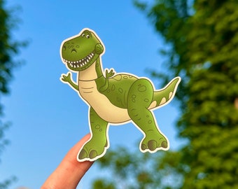 Rex Dinosaur Sticker: Toy Story Inspired, Waterproof Sticker