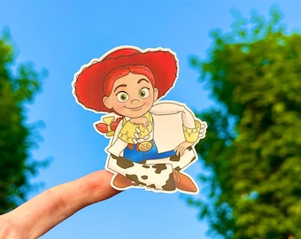 Jessie Cowgirl Sticker, Toy Story 2, Laptop Sticker