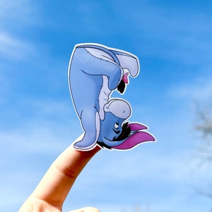 Eeyore Standing on His Head Pooh Bear Disney Sticker for Laptops, Water bottles, Phones, and more | FREE SHIPPING!