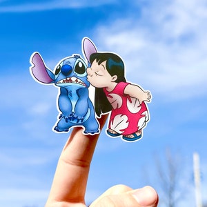 Disney Lilo and Angel Kiss Anniversary Wedding Ring, Lilo Angel