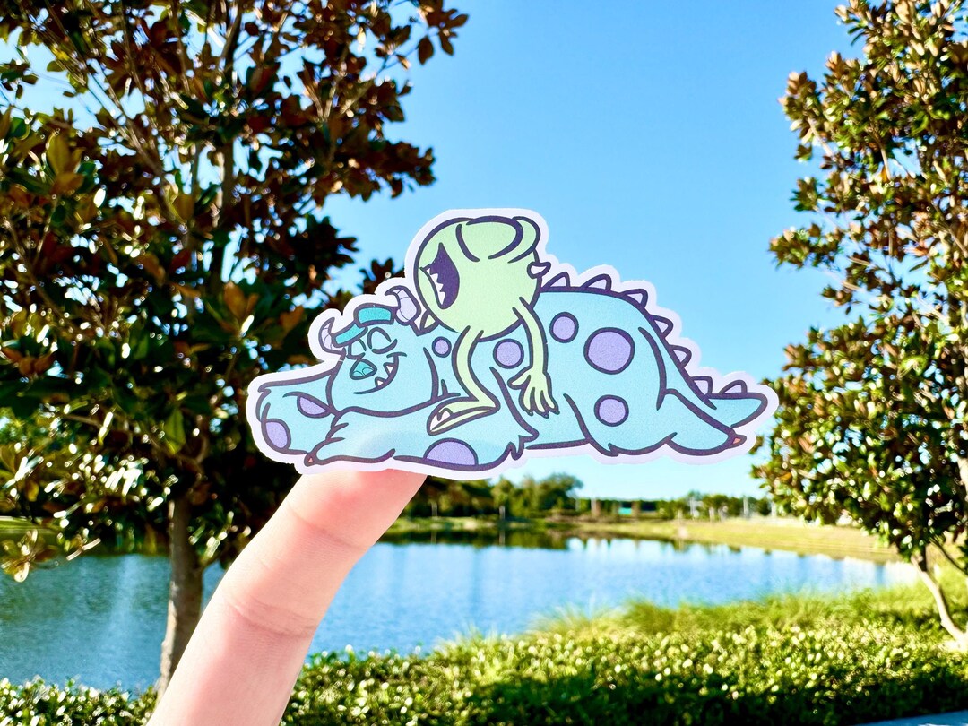 Sully Window Sticker Disney Monsters Inc Sully and Mike Wazowski Waterproof Sticker - Etsy