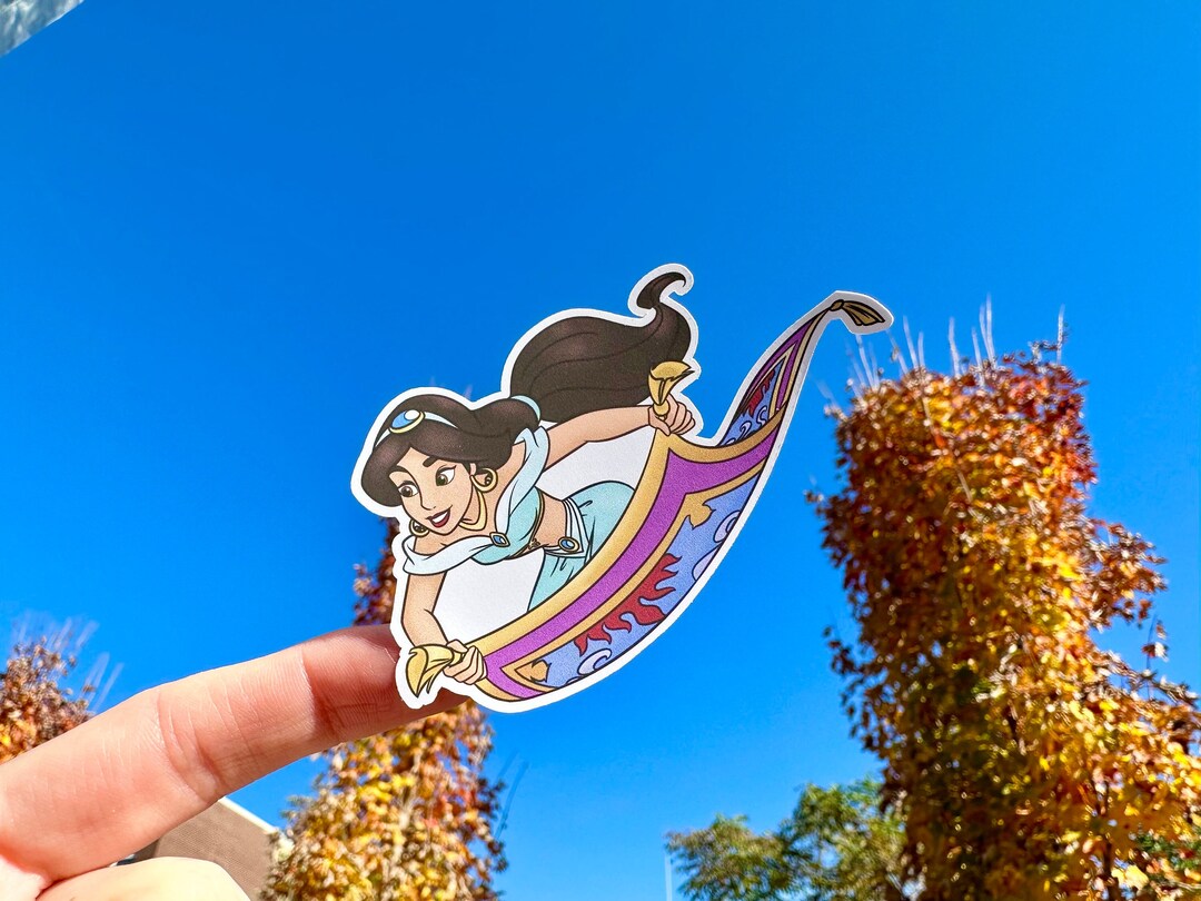 Magic Carpet Sticker Princess Jasmine Magic Carpet Sticker: Aladdin Inspired (3