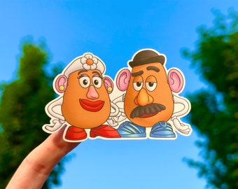 Mr. & Mrs. Potato Head Sticker: Toy Story, Disneyland, Waterproof