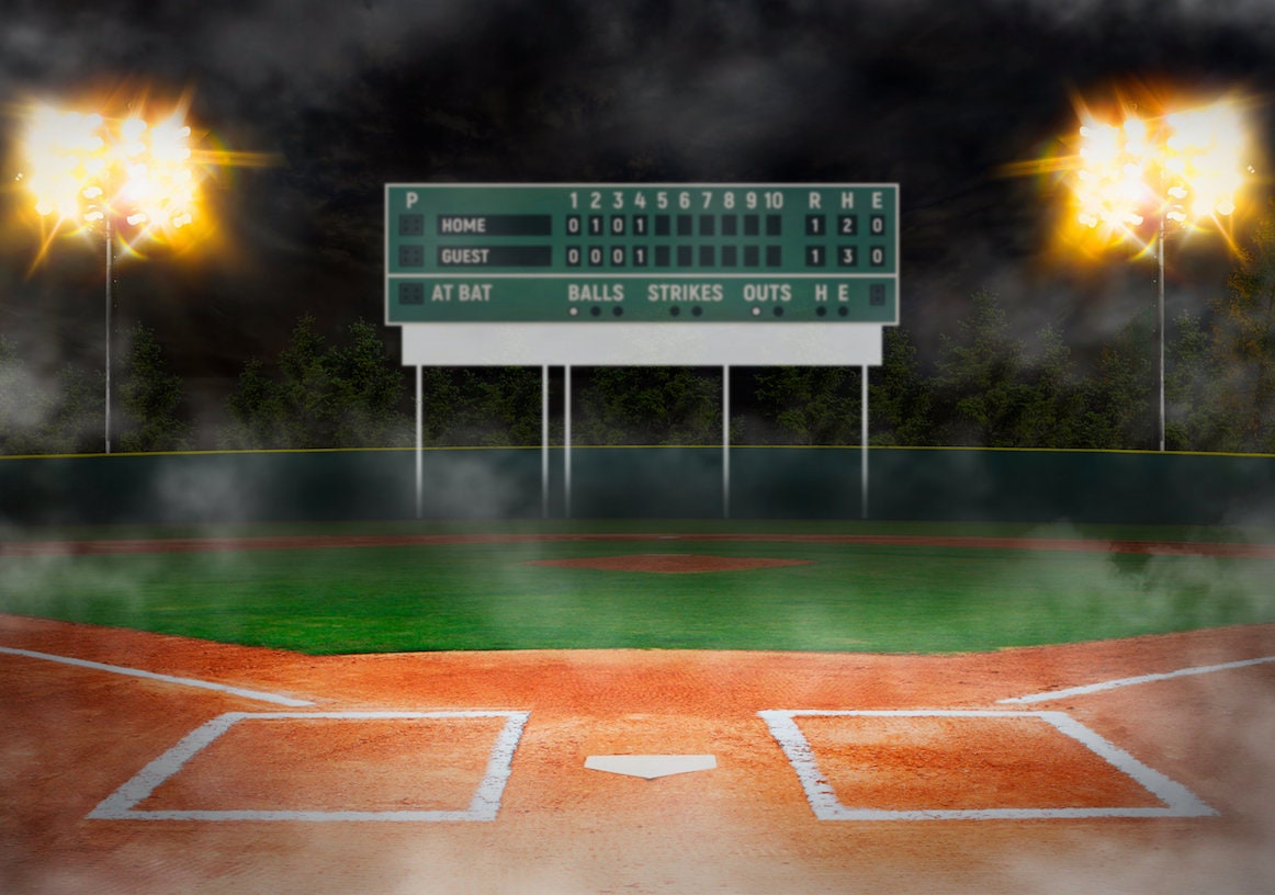 Baseball and Softball Digital Backgrounds Background Artwork - Etsy
