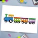 Printable Train, Train Cut and Glue, Train Coloring Sheet, Digital File ...