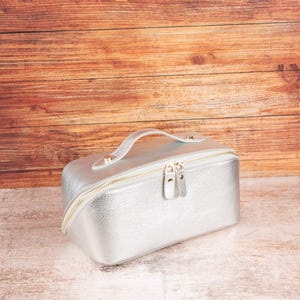 Trousse de voyage en cuir, Organiseur de cosmétiques fait main, Kit Dopp résistant à l'eau unisexe, Kit Dopp en cuir, Kit de rasage avec fermeture éclair, Cadeau pour elle